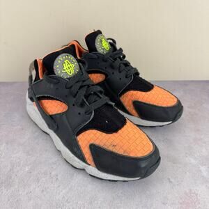 Nike Air Huarache Crater Premium Black Atomic Orange DQ5013-001 Men’s 9.5 Read